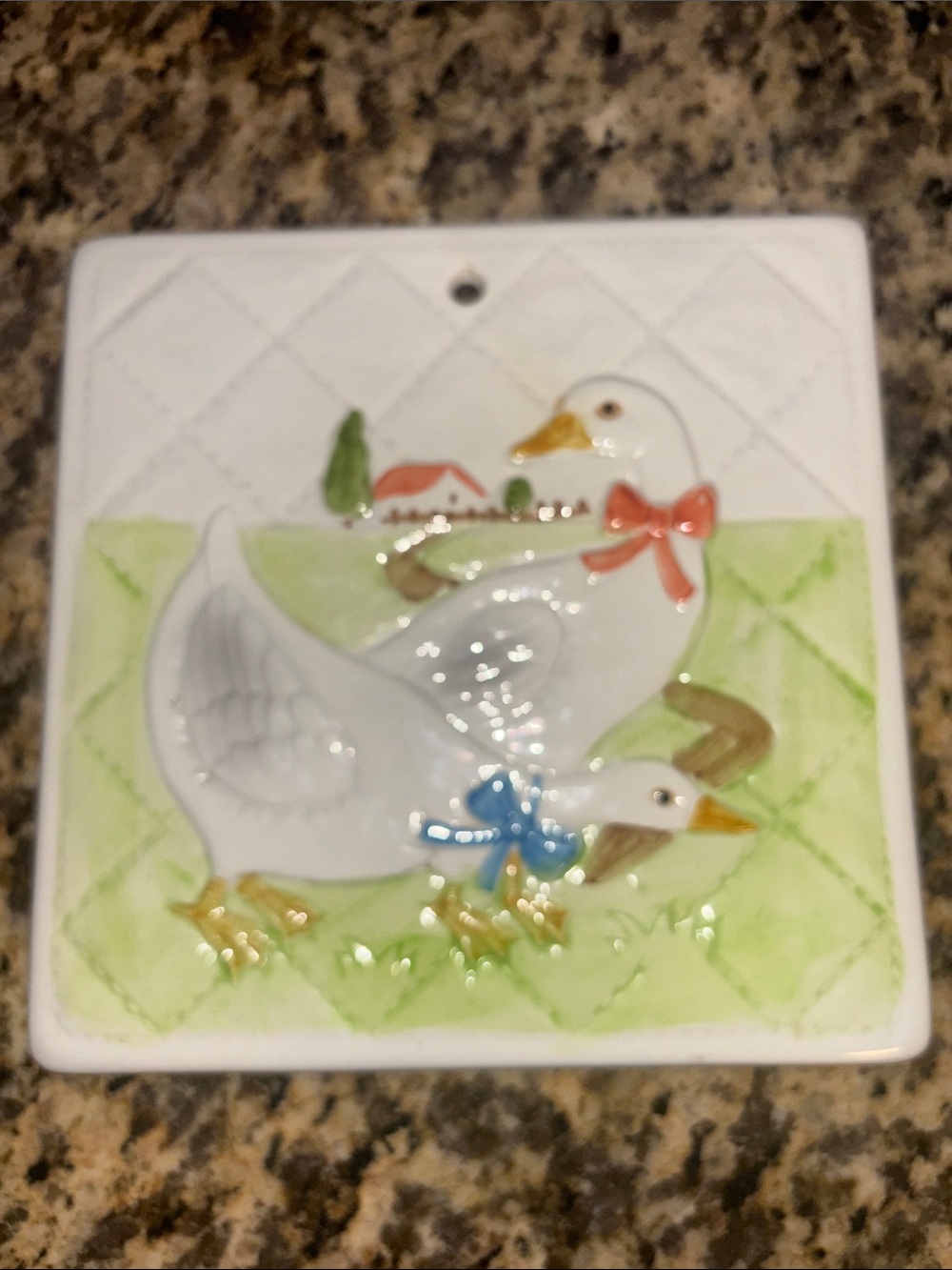 Vintage 1980’s Otagiri trivet-tile
